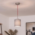 Brilagi - NUBILA LED cable pendant light, 1x E27/60W/230V, Ø 14 cm, red/light gray