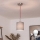 Brilagi - NUBILA LED cable pendant light, 1x E27/60W/230V, Ø 14 cm, red/light gray