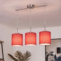 Brilagi - NUBILA LED Cable Pendant Light 3xE27/60W/230V, Red