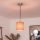 Brilagi - NUBILA LED pendant light on cable, 1xE27/60W/230V, Ø 14 cm, black/orange