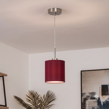 Brilagi - NUBILA LED pendant light on cable 1xE27/60W/230V Ø 14 cm Pompeian Red