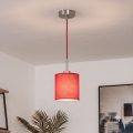 Brilagi - NUBILA LED pendant light on cable 1xE27/60W/230V Ø 14 cm red