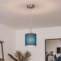 Brilagi - NUBILA LED pendant light on cable 1xE27/60W/230V Ø14 cm, dark blue