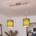 Brilagi - NUBILA LED pendant light on cable 2xE27/60W/230V green