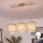 Brilagi - NUBILA LED Pendant Light on Cable, 3xE27/60W/230V, Brown