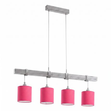 BRILAGI - NUBILA LED Pendant Light on Cable 4xE27/60W/230V grey/pink
