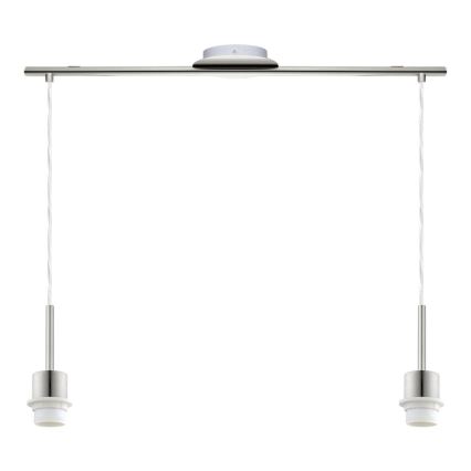 Brilagi - NUBILA LED pendant light suspended on cable, 2x E27/60W/230V, pink