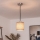 Brilagi - NUBILA LED Pendant on Cable 1xE27/60W/230V Ø 14 cm Black/Brown