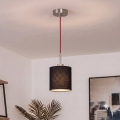 Brilagi - NUBILA LED pendant on cable 1xE27/60W/230V Ø 14 cm Red/Black