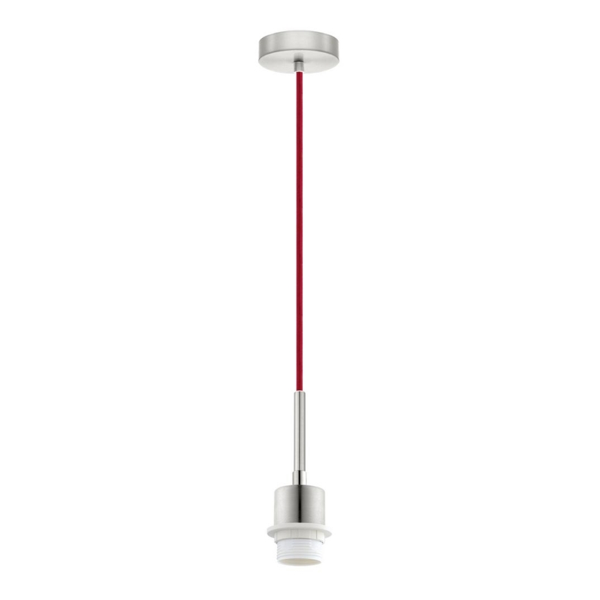 Brilagi - NUBILA LED pendant on cable 1xE27/60W/230V Ø 14 cm Red/Black