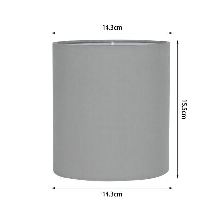 Brilagi - NUBILA Universal Lampshade E27 15,5x14 cm, Light Grey