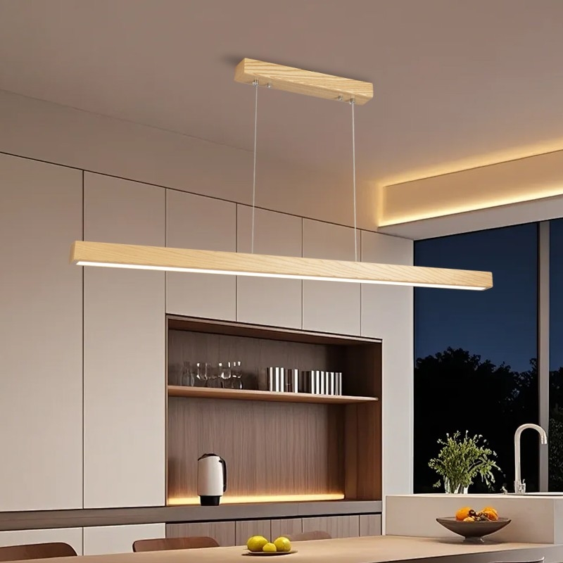 Brilagi - OAK LED Cable Pendant Light 30W/230V 3000/4500/6000K Oak finish