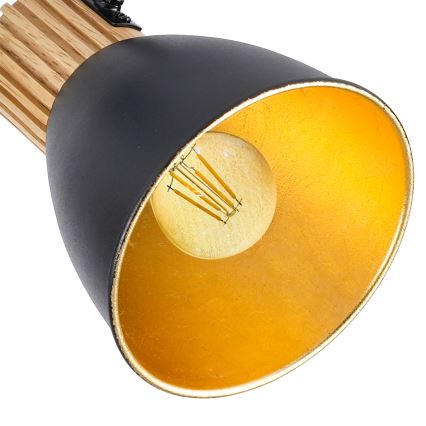 Brilagi - ODENSE 3-Light Spotlight 3xE14/10W/230V, Rubberwood/Black