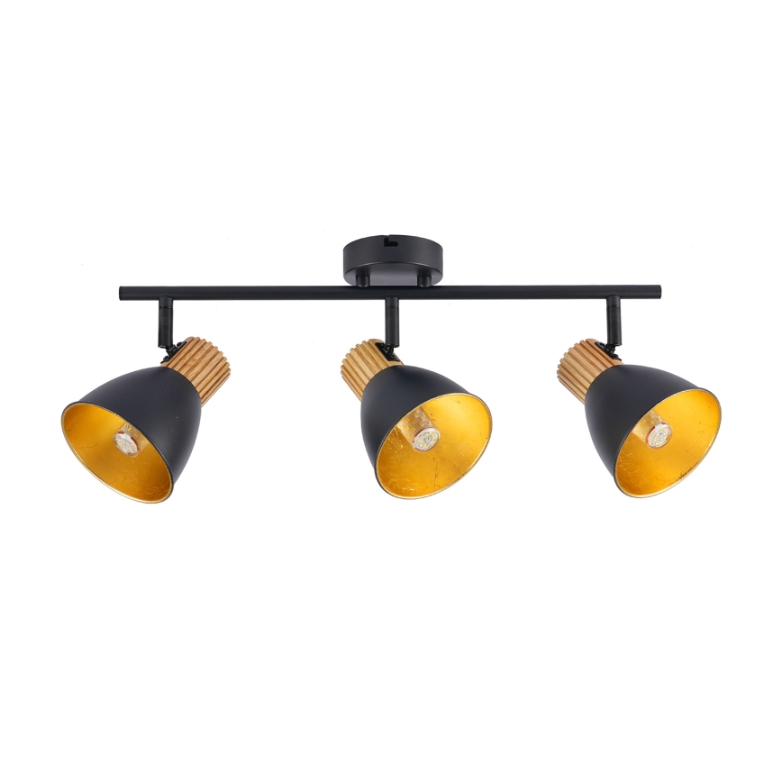 Brilagi - ODENSE spotlight 3xE14/10W/230V rubberwood/black