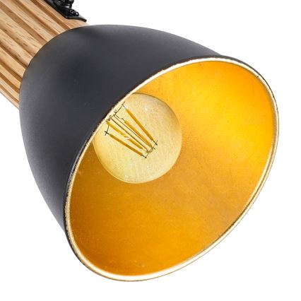 Brilagi - ODENSE spotlight 3xE14/10W/230V rubberwood/black