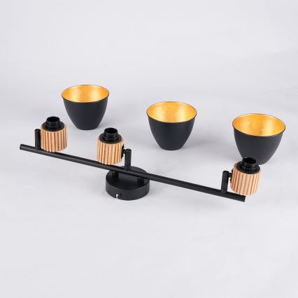 Brilagi - ODENSE Spotlight 3xE14/10W/230V Wood/Black