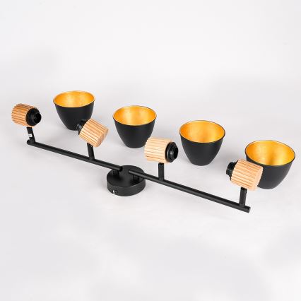 Brilagi - ODENSE spotlight 4xE14/10W/230V wood/black