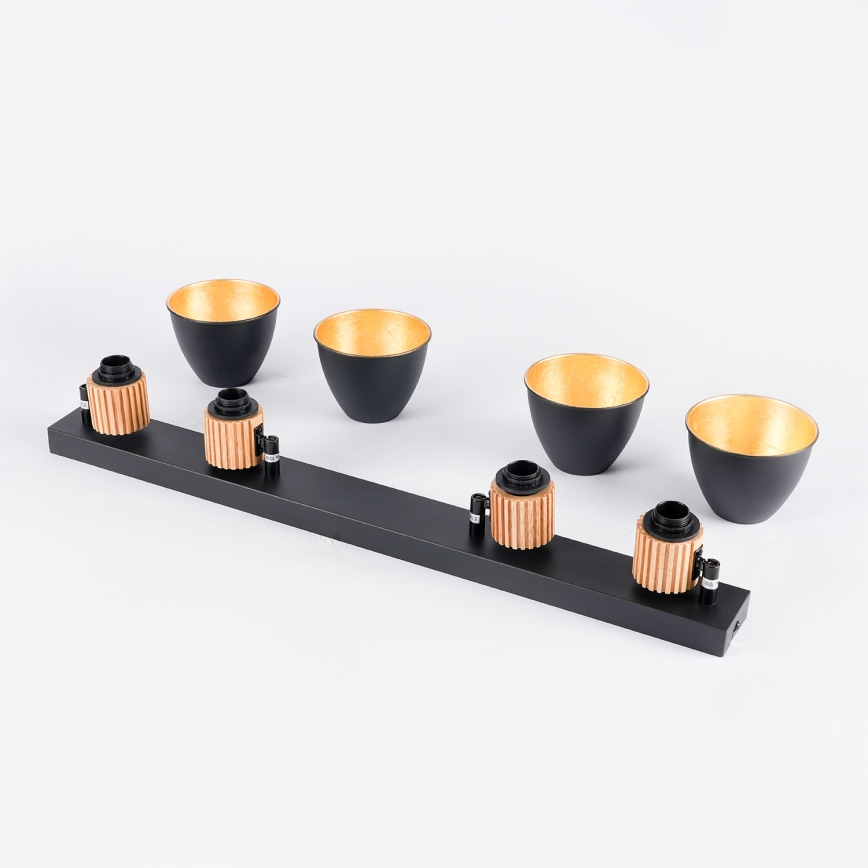 Brilagi - ODENSE Spotlight 4xE14/10W/230V Wood/Black