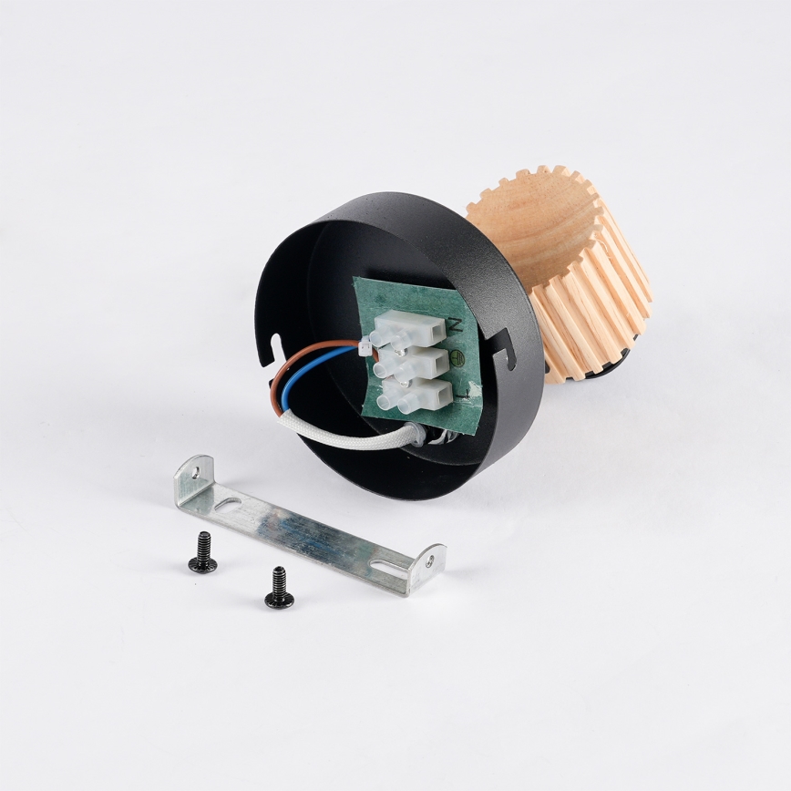 Brilagi - ODENSE wall-mounted spotlight 1xE14/10W/230V rubberwood/black