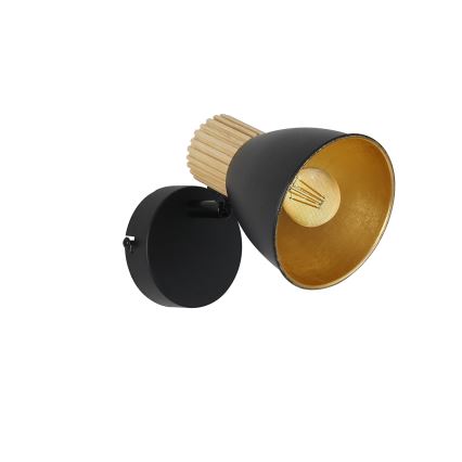 Brilagi - ODENSE Wall-mounted Spotlight 1xE14/10W/230V Wood/Black