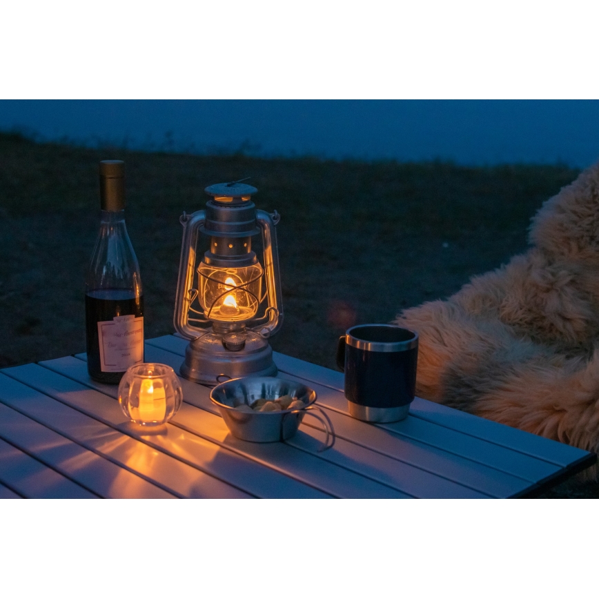 Brilagi - Oil lamp LANTERN 24,5 cm silver