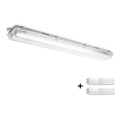 BRILAGI - OPTIMA T8 LED technical dustproof fluorescent luminaire 2xG13/9W/230V 4000K IP65 67.5 cm