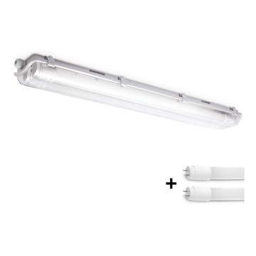 BRILAGI - OPTIMA T8 LED technical dustproof fluorescent luminaire 2xG13/9W/230V 4000K IP65 67.5 cm
