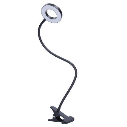 Brilagi - ORBELA Dimmable LED Clip-On Lamp LED/8W/5V 3000/4000/5000K Black