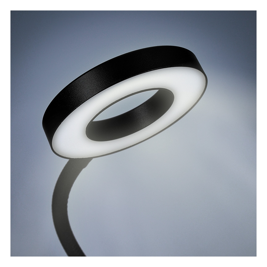 Brilagi - ORBELA Dimmable LED Clip-On Lamp LED/8W/5V 3000/4000/5000K Black