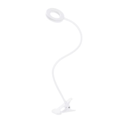 Brilagi - ORBELA Dimmable LED Clip-On Lamp LED/8W/5V 3000/4000/5000K White