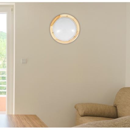 Brilagi - ORBIS Ceiling Light 1xE27/60W/230V, Ø 30 cm, Pine