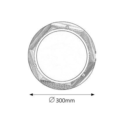 Brilagi - ORBIS Ceiling Light 1xE27/60W/230V, Ø 30 cm, Pine