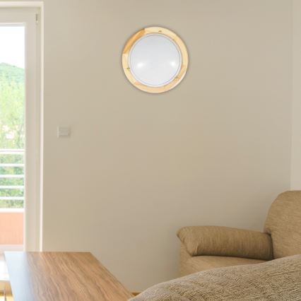 Brilagi - ORBIS Ceiling Light 1xE27/60W/230V, Ø 30 cm, Pine