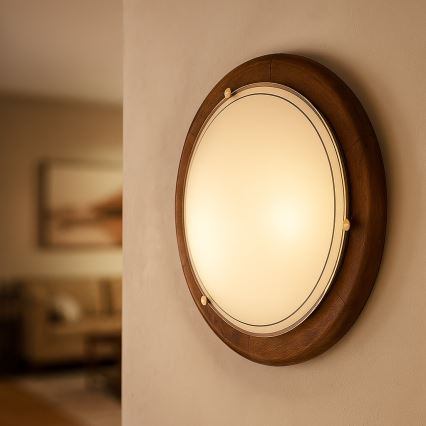 Brilagi - ORBIS Ceiling Light 1xE27/60W/230V, Ø 30 cm, Pine