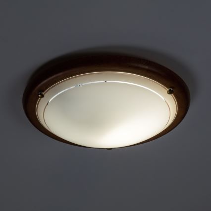 Brilagi - ORBIS Ceiling Light 1xE27/60W/230V, Ø 30 cm, Pine