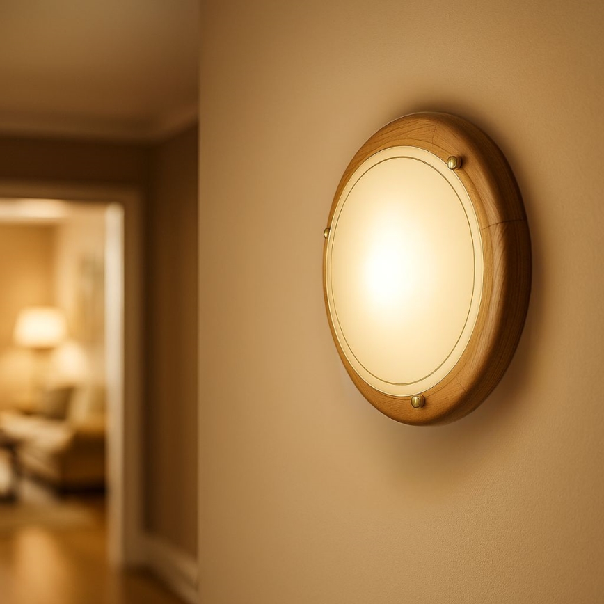 Brilagi - ORBIS Ceiling Light 1xE27/60W/230V, Ø 30 cm, Pine