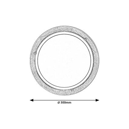 Brilagi - ORBIS Ceiling Light 1xE27/60W/230V, Ø 30 cm, Pine