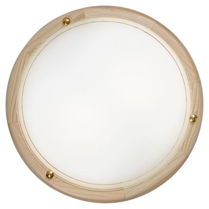 Brilagi - ORBIS Ceiling Light 2xE27/60W/230V, 38 cm diameter, pine