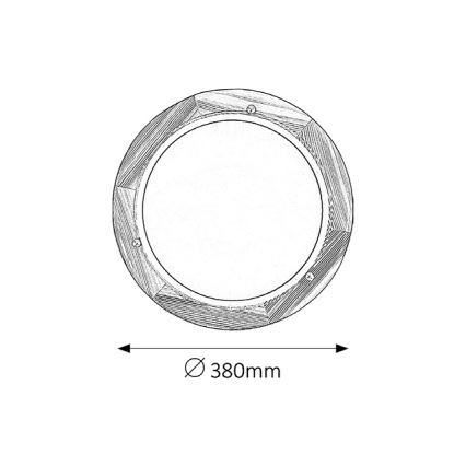 Brilagi - ORBIS Ceiling Light 2xE27/60W/230V, 38 cm diameter, pine