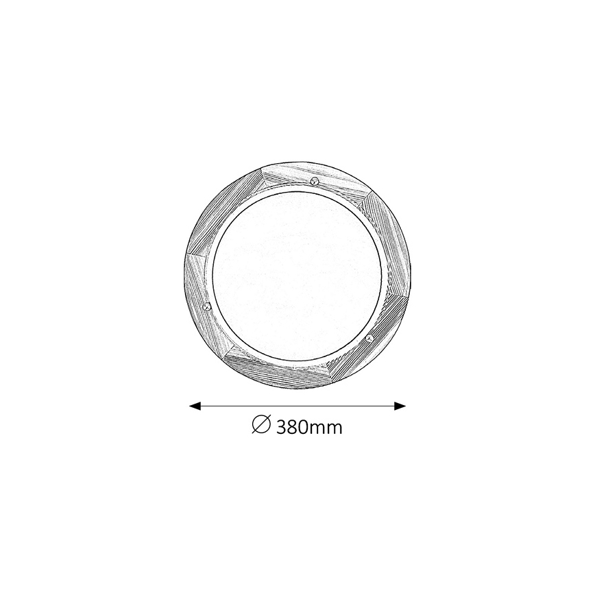Brilagi - ORBIS Ceiling Light 2xE27/60W/230V, 38 cm diameter, pine