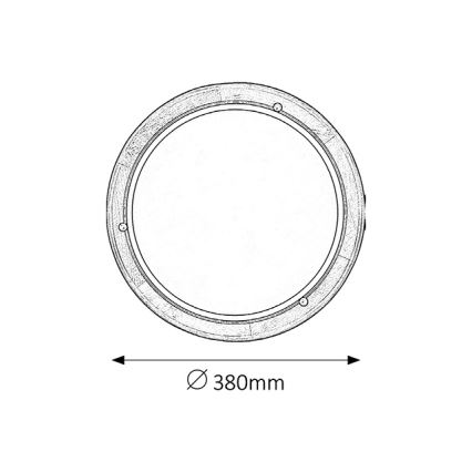 Brilagi - ORBIS Ceiling Light 2xE27/60W/230V, Ø 38 cm, Pine