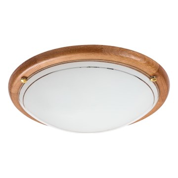 Brilagi - ORBIS Ceiling Light 2×E27/60W/230V, Ø 38 cm, Pine