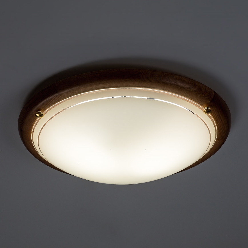 Brilagi - ORBIS Ceiling Light 2×E27/60W/230V, Ø 38 cm, Pine