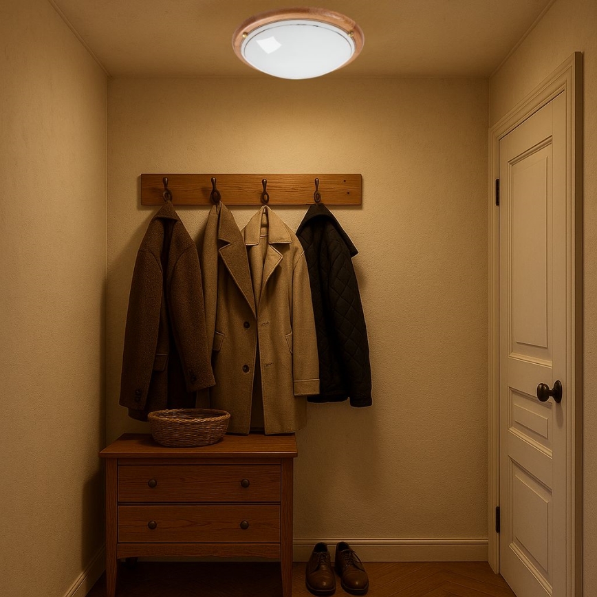 Brilagi - ORBIS Ceiling Light 2×E27/60W/230V, Ø 38 cm, Pine