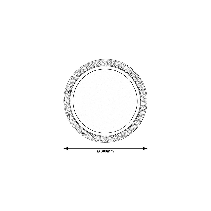 Brilagi - ORBIS Ceiling Light 2×E27/60W/230V, Ø 38 cm, Pine