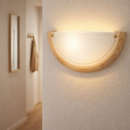 Brilagi - ORBIS Wall Lamp 1xE27/60W/230V, 30 cm, Pine