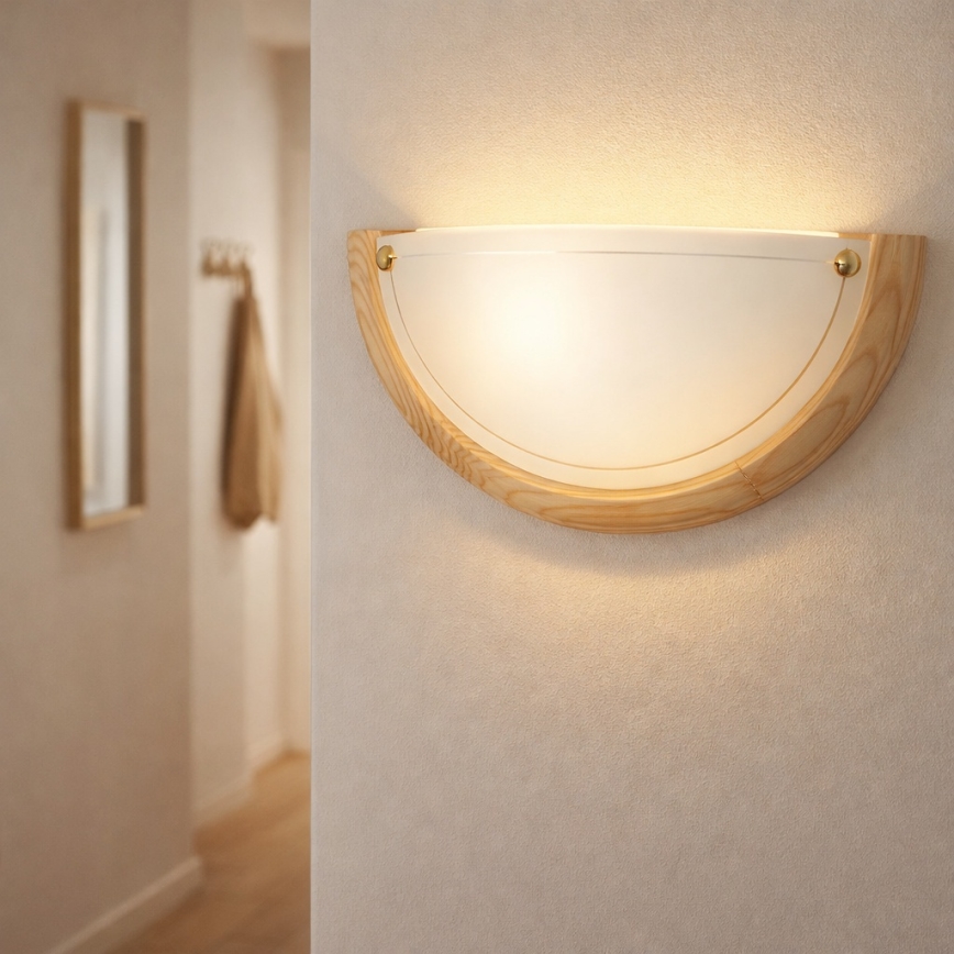 Brilagi - ORBIS Wall Lamp 1xE27/60W/230V, 30 cm, Pine