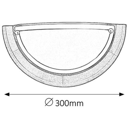 Brilagi - ORBIS Wall Lamp 1xE27/60W/230V, 30 cm, Pine