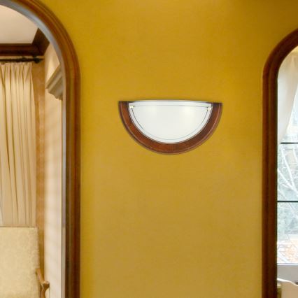 Brilagi - ORBIS Wall Light 1xE27/60W/230V 30 cm Pine/Oak