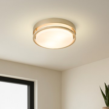 Brilagi - ORINO Ceiling Light 2xE27/40W/230V Ø 27 cm Gold/Oak